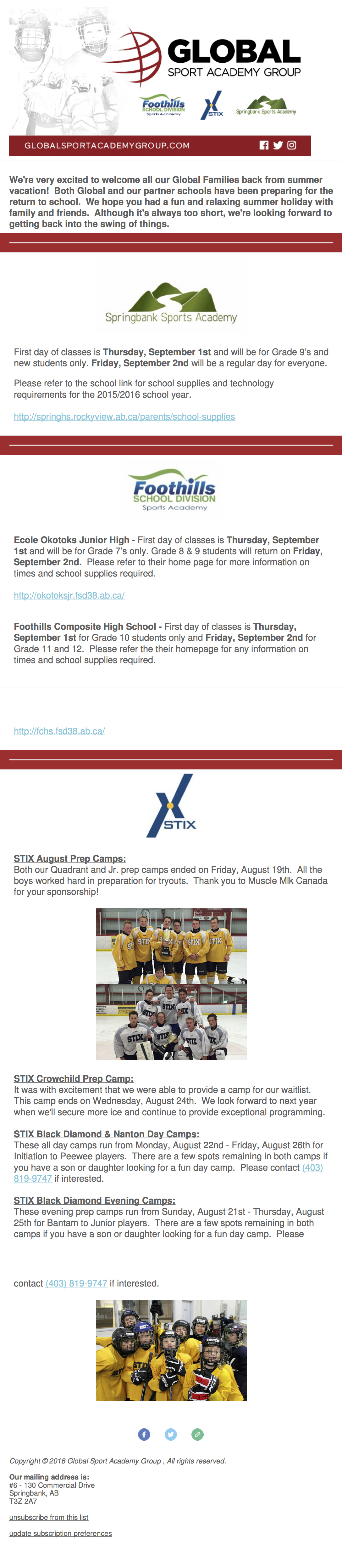 BackToSchool Newsletter